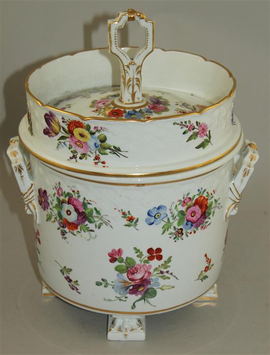 An English porcelain ice pail, early 19th century, 30cm